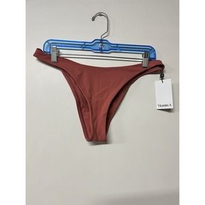 Vitamin A Bikini Bottom Women’s 12 D XL Terra Cotta California Hi Leg Neutral